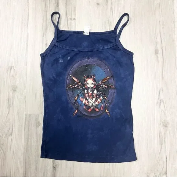 NWOT Mountain Girl x Dolls Kill for Whatnot fairy tank in blue sz S - Picture 7 of 10